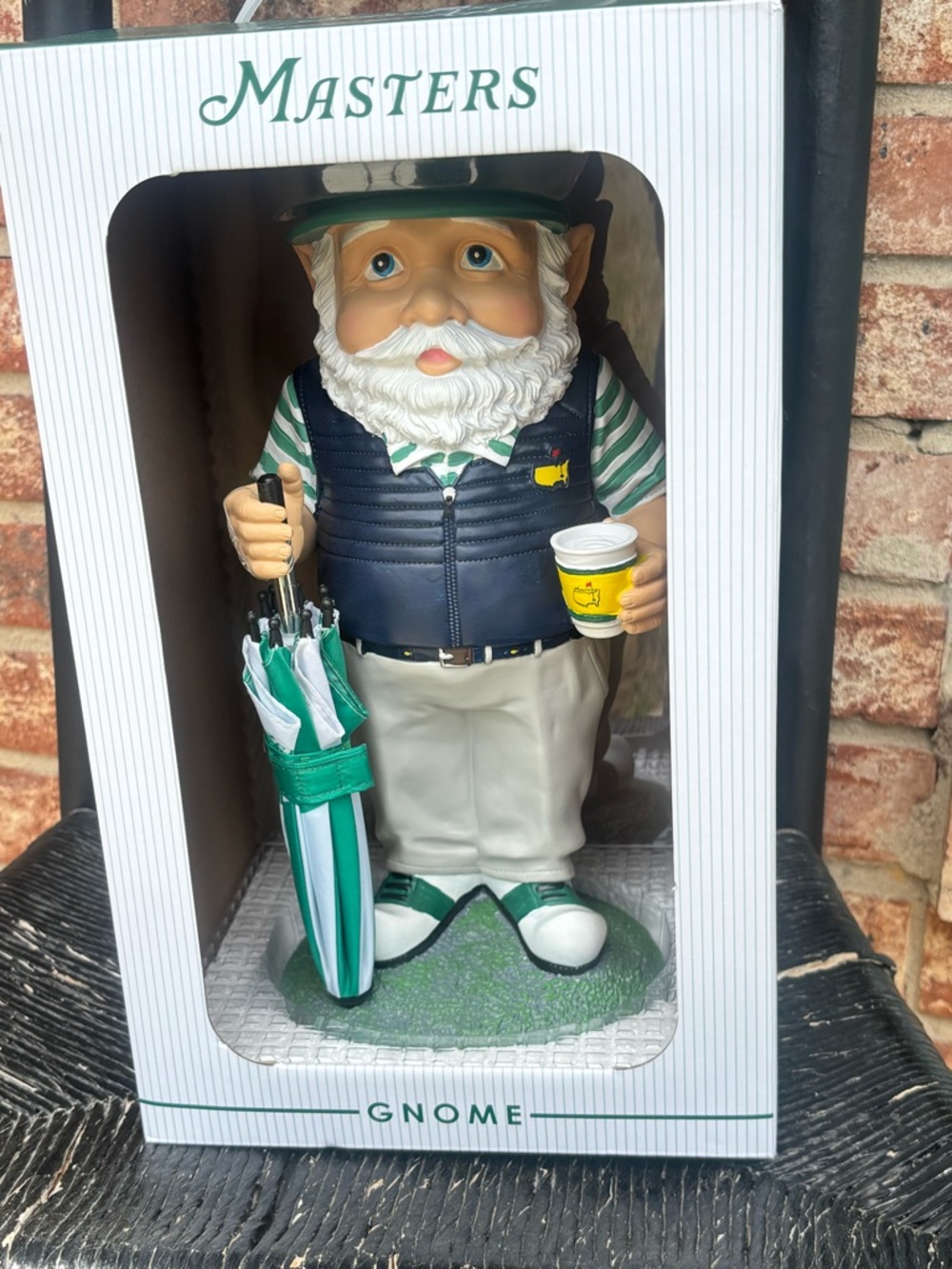 Masters Garden Golf Gnome in Green and Navy